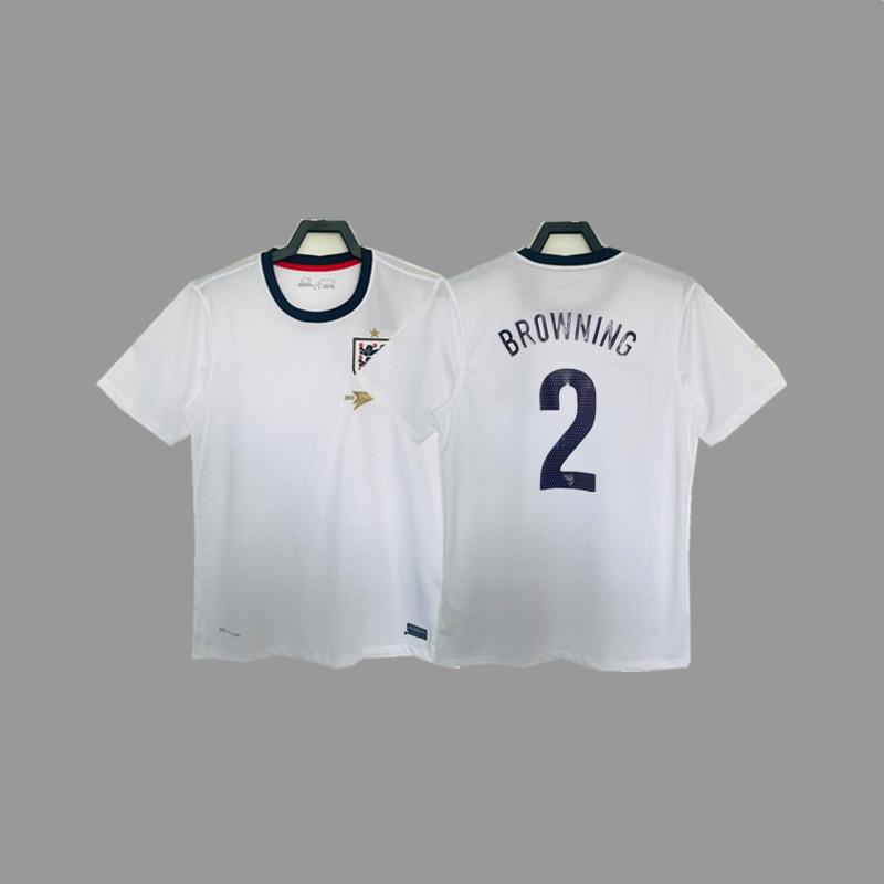 Vintage jersey Owen Rooney Beckham Lampard Gerrard classic football jersey England national team jersey