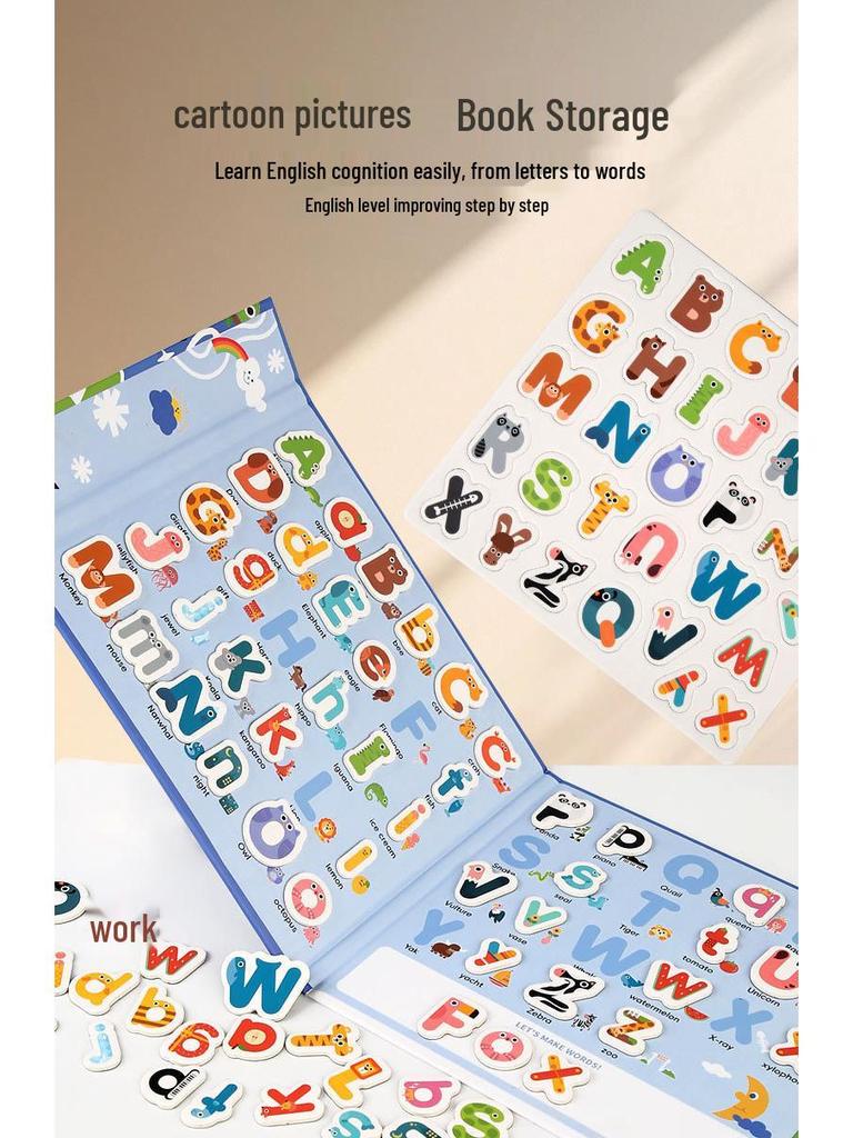 Magnetic Alphabet Matching Game: Uppercase & Lowercase Cards for Early Education
