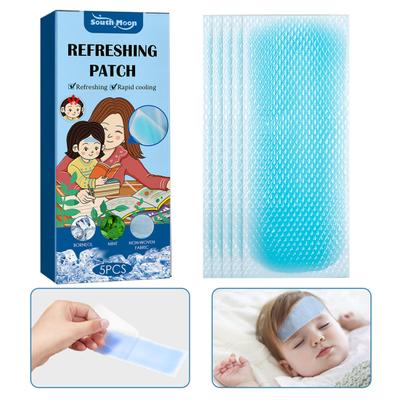 5 ks/krabice Užitečná odolná proti opotřebení Praktická chladící náplast pro osvěžení Led pro děti