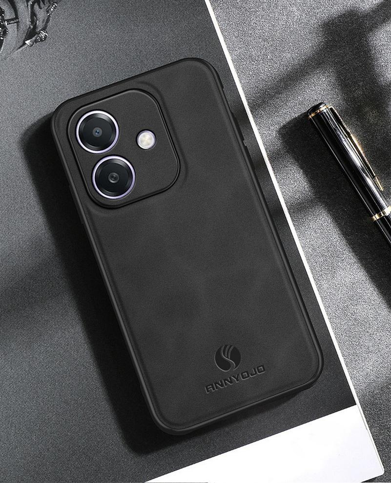 

Matte Plain Leather Case For OPPO A40 A40M A3X A3 A60 A78 A58 A58X Built-in Metal Car Mount Holder Cover For OPPO A40M