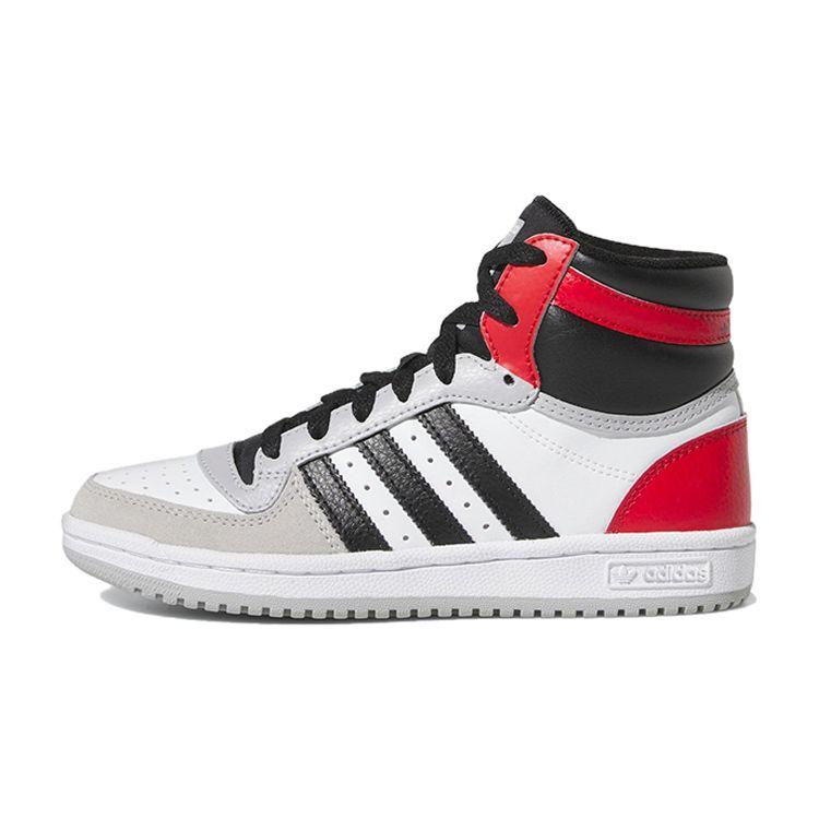Adidas Originals Top Ten RB High-Top Skate Shoes Kids Sneakers White Black Red IG4795