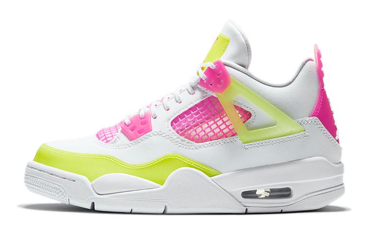 Jordan 4 Retro White Lemon Pink GS CV7808-100 36