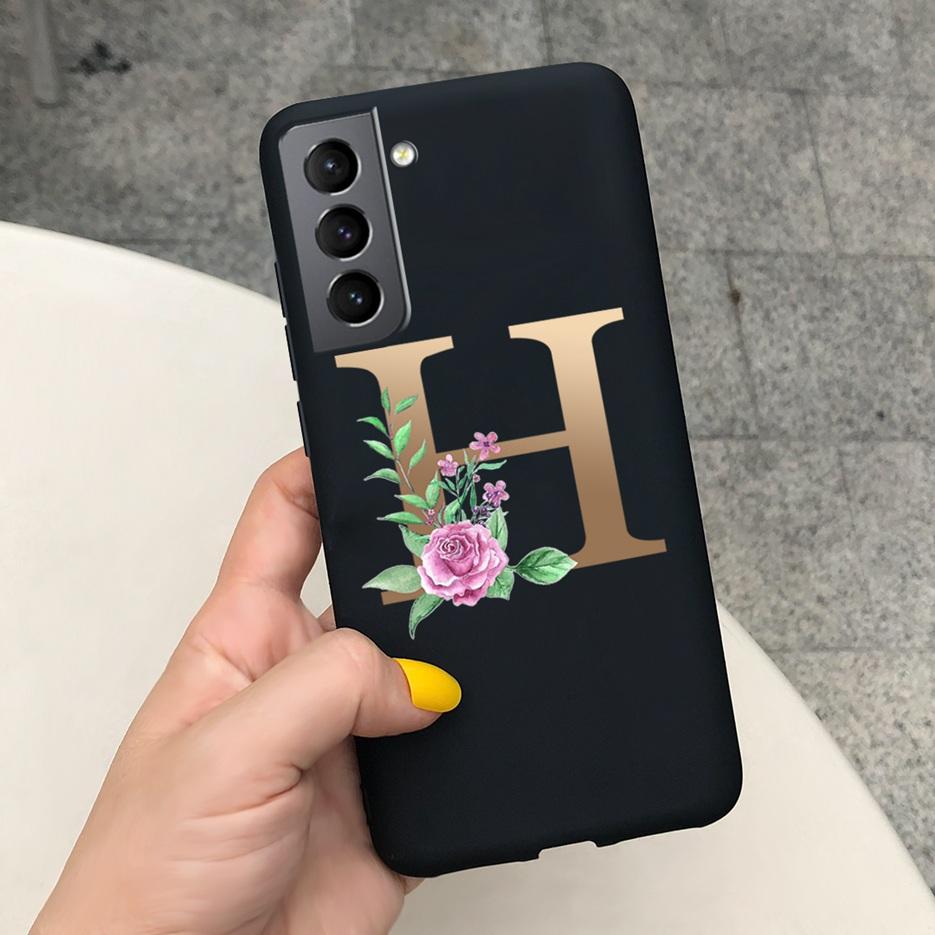 Für Samsung S21 5G Hülle S21 Ultra Plus Niedliche Buchstaben Abdeckung Für Samsung Galaxy S21 Plus 5G S21+ S 21 Ultra Handyhüllen Weiche Fundas