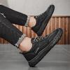 2025 New Leather Mens Casual ShoesMen Treking Footwear  Leisure Walk Man Flats New Arrival Driving Shoes All-match Hiking Shoes