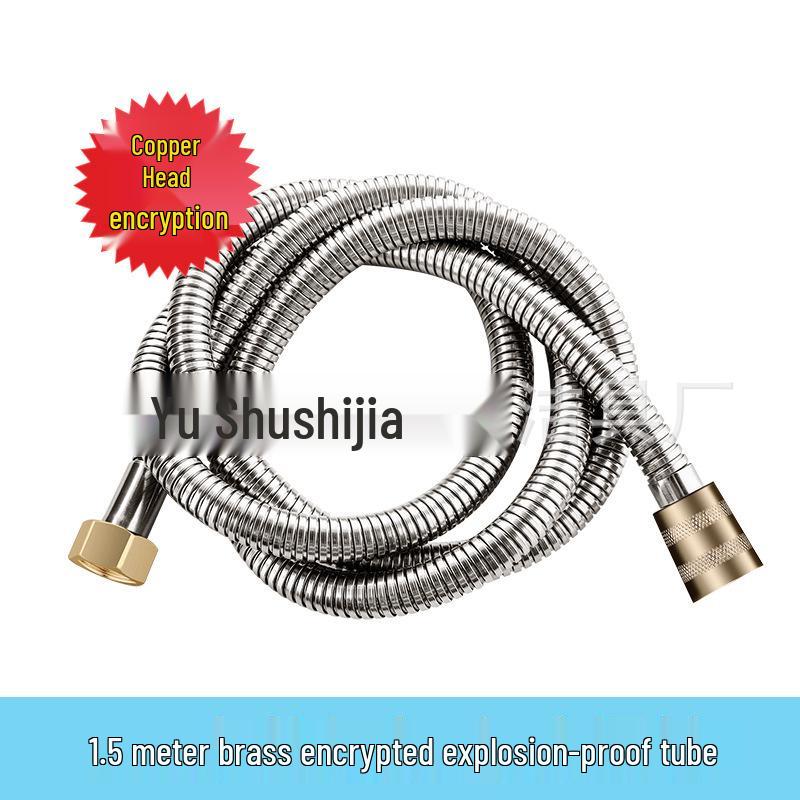 Stainless Steel Shower Hose, 1.5m/2m, Universal for Hot/Cold Water Heater