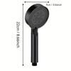 High-Pressure Showerhead Featuring 5 Different Spray Settings - Durable Rainfall Shower System, Easy Installation for Bathtubs