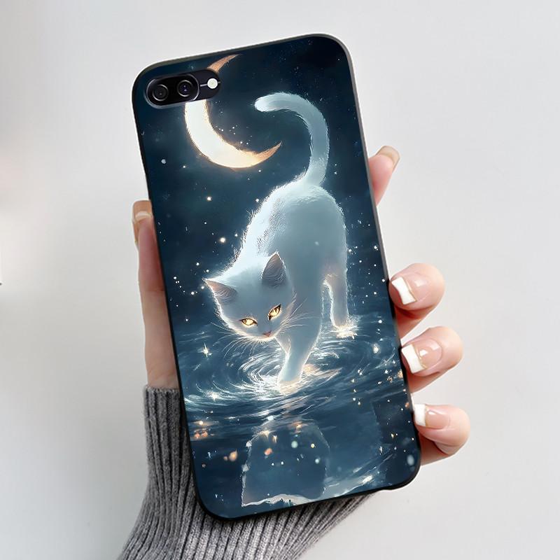Casing For Asus Zenfone 4 Max ZC520KL X00HD Phone Case Aesthetic Fashion Cute Cat Black Soft Silicone Shockproof Cover Bumper