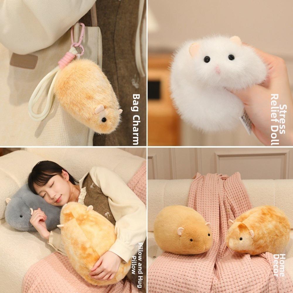 Soft Stuffed Hamster Plush Toy Plush Soft Animal Figure Lovely Cartoon Animal Doll for Kids Gifts