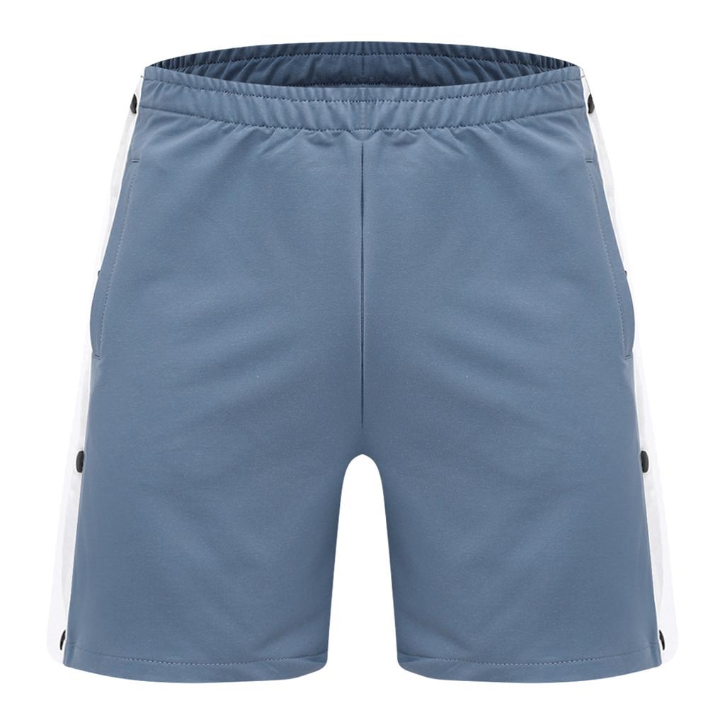Herren Abreißbare Sportshorts Seiten mit Druckknöpfen Einfach anzuziehen Elastischer Bund Freizeithosen Adaptive Kleidung