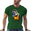 Parrot T-Shirt  t-shirt summer clothes shirt  edition t shirt clothing Cartoon Hot Sale Blue and Gold Macaw  harajuku