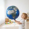 6 Pcs 22 Inch 4D Globe Balloons Around The World Decoration Earth Day Ball Bon Voyage Party Travel Party Decorations For Kids