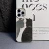 Couple Doodling Cats Phone Silicone Shockproof Case For IPhone 15 17 16 14 13 12 11 Pro Max 17 Air Phone Soft Protection Cover