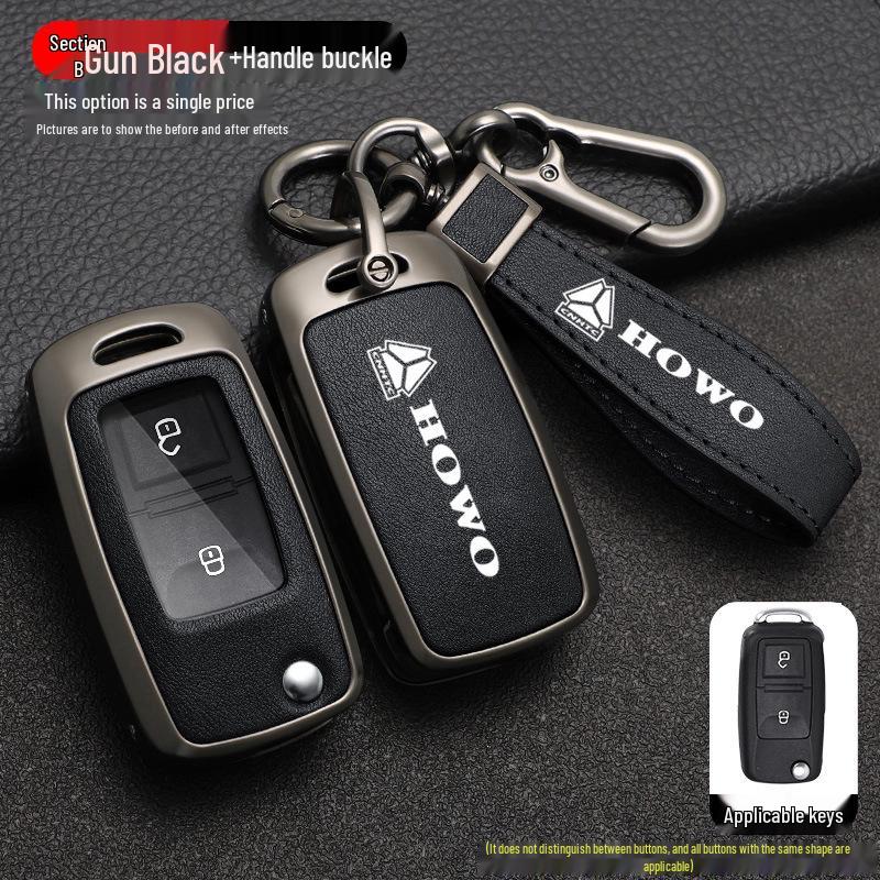 Sinotruk Howo Max, TH7 & Warrior Key Case for Light & Heavy Trucks - Men's Shell Bag with Buckle