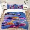 3Pcs Superhero Trio Action Bedding Set Soft Fabric Duvet Cover Pillowcases Home Xmas Halloween Gift 1 Duvet Cover 2 Pillowcase S1331