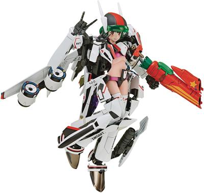 Aoshima Bunka Kyozai VFG Macross Frontier Messiah Ranka Lee Height 150mm Plastic Model VF-25F Approx. Color-coded MC-09