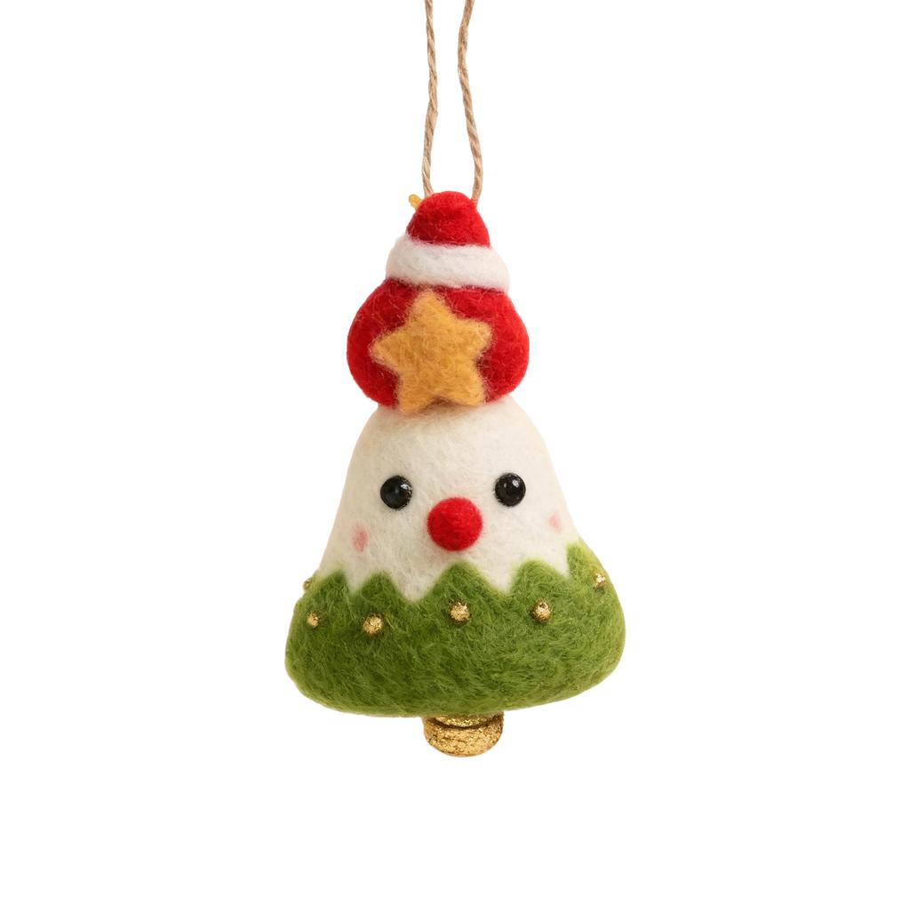 Christmas Decorations Wool Bell Snowman Pendant Old Man Gift Christmas Tree Ornaments