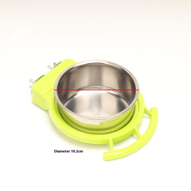 

Кормушка для домашних животных Попугай Нержавеющая сталь Кормушка для птиц Коробка Миска Контейнер Попугай Корм Вода Принадлежности для кормления Аксессуары для птичьей клетки as the picture