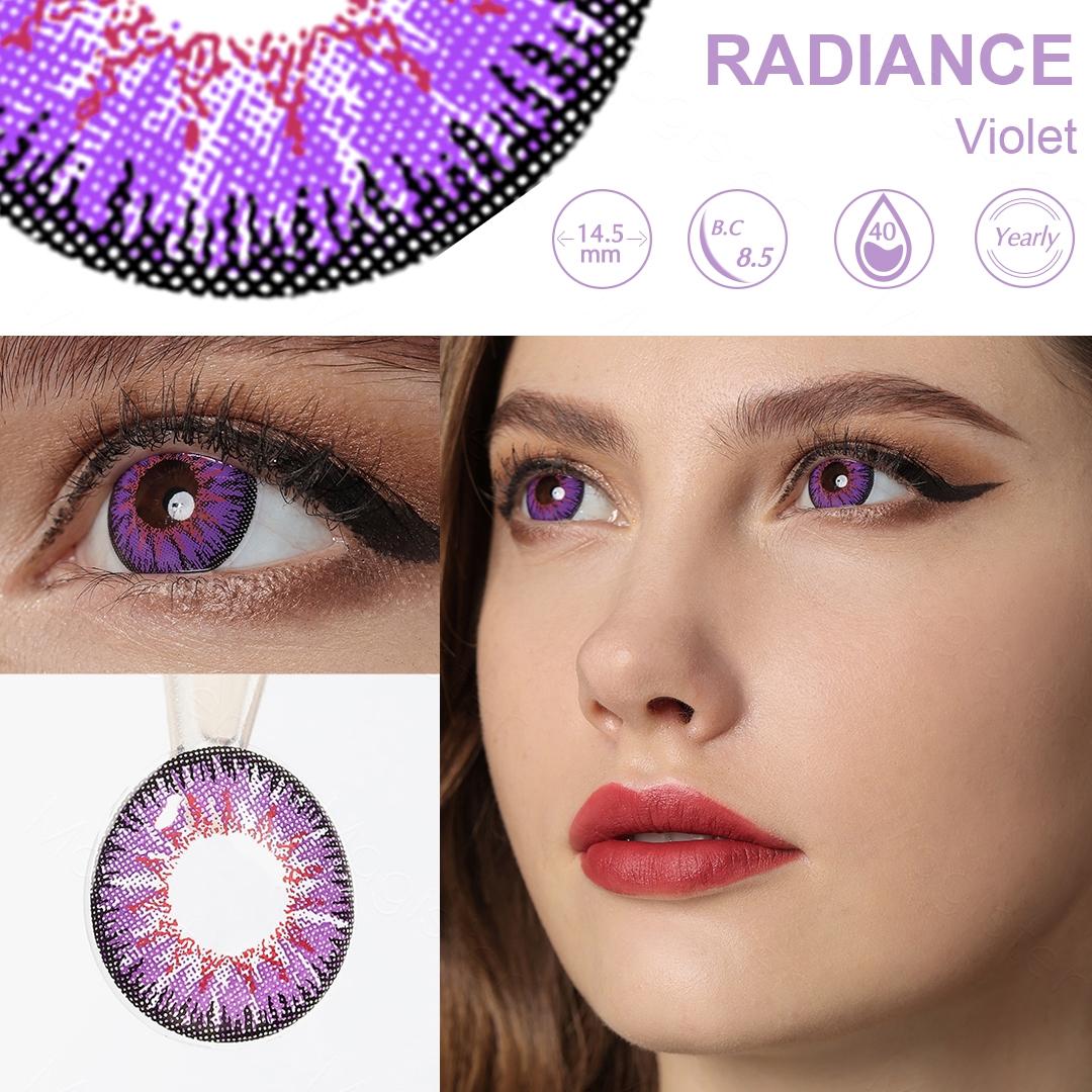 

(-1,00~-6,00)Цветные контактные линзы JeweLens 2шт Аниме Косплей -1.00