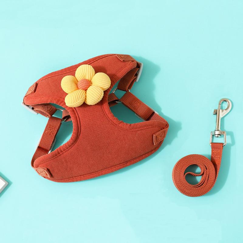 Postroj pro psa se sadou vodítek 1,2 m Nastavitelný postroj pro štěňata Kočky Francouzský buldoček Čivava Venkovní vodítko pro vycházky