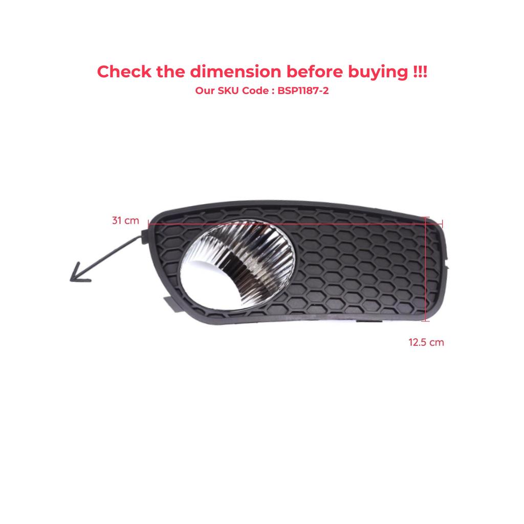 ESP1187-2 Front Bumper Fog Light Frame Housing Right for Fiat Palio Siena MK1 178 2007-2016 Albea 2002-2012 51703146