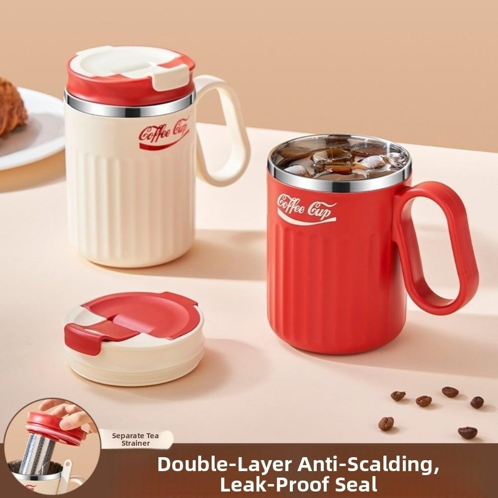 

with Tea filter Insulation Coffee Cup 500ml Milk Tea Cup Fashion Thermal Mug Outdoor Sports чорний