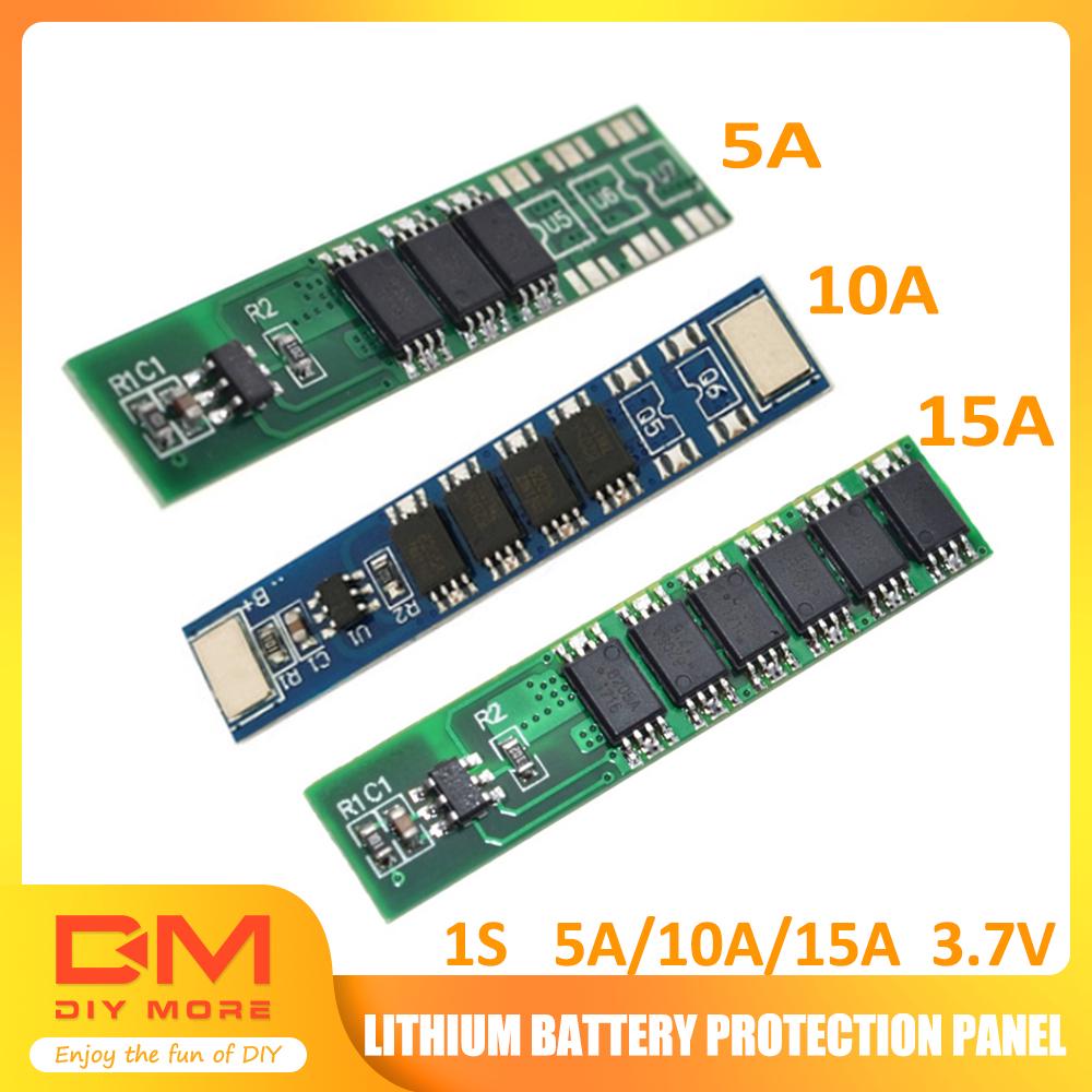 5Pcs 1S 3.7V 10A Li-ion Battery Protection Board BMS - 4 MOS Tube PCB For DIY Projects - View #4