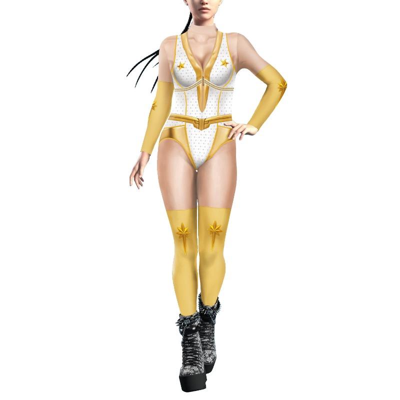 New Women's Movie Clothing Star Annie Series Digital Printing Jumpsuit Tights Jumpsuit