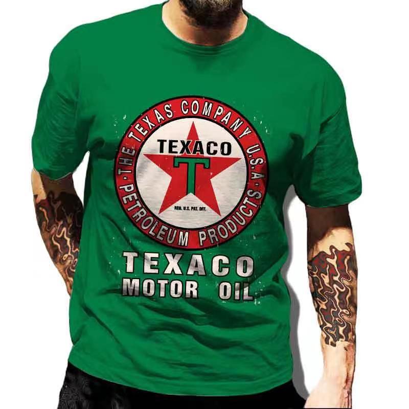 Summer T-Shirts for Men Short Sleeved Vintage Clothes Route 66 Graphic Top Casual O Neck Tee Oversized 3D Print T Shirt Pullover