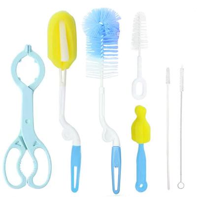 HUICO Babyflasche Babyflasche Baby Schwamm Reinigung Zufällige Farbe Bürste, Schwamm, Bürste, Bürste, 360° drehbar,