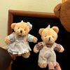 Cute Cartoon Bear Keychain Kawaii Little Bear Plush Doll Toy Hanging Ornament Bag Decoration Couple Pendant Accessories Gifts