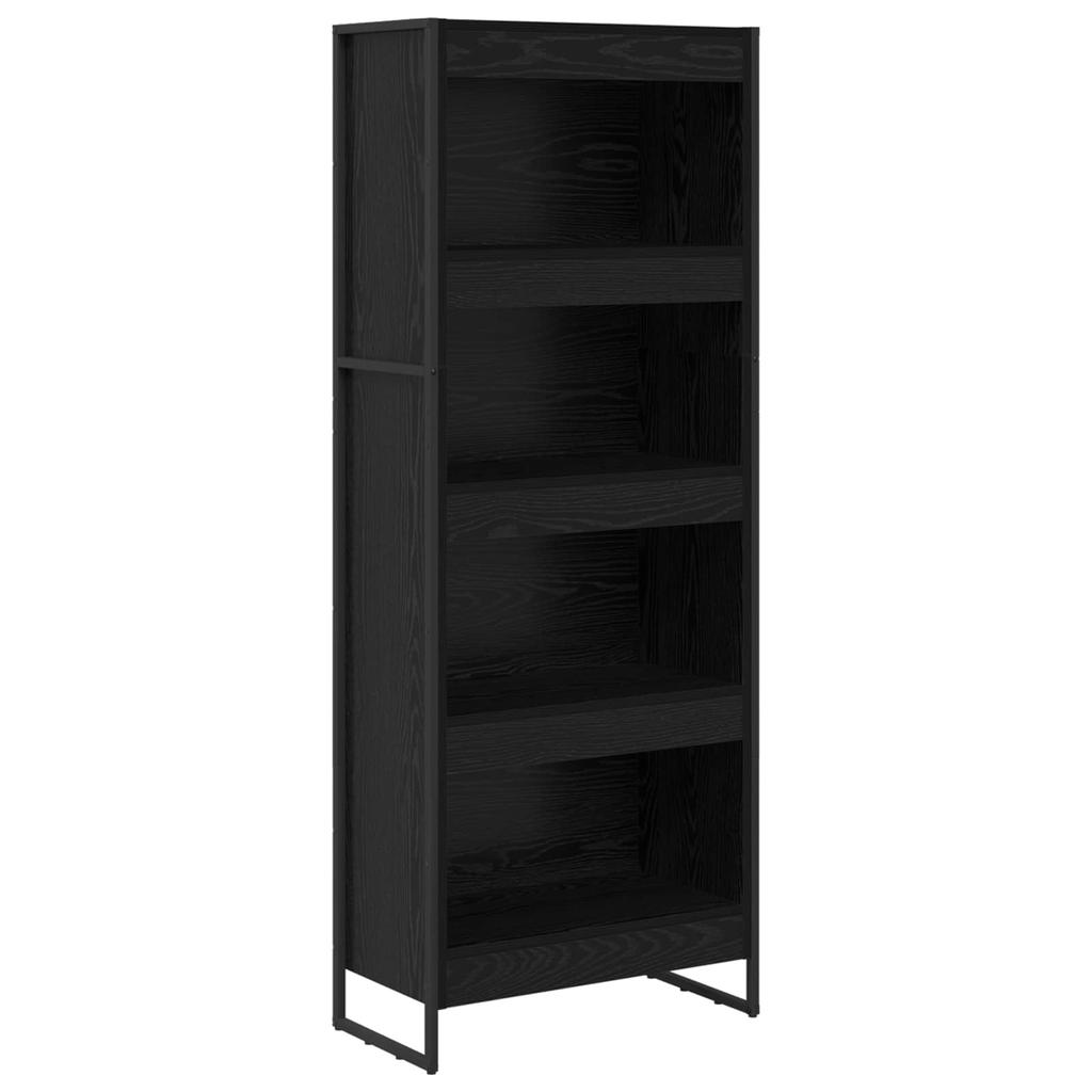 Bookshelf Black Oak Effect 60 x 30 x 155 cm Particleboard