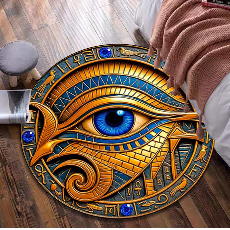 Pngtree the eye of horus 1414 Circular Rug Office Decorative Carpet For Living Room Bedroom Door Mat Floor Rug Computer Chair Area Rug