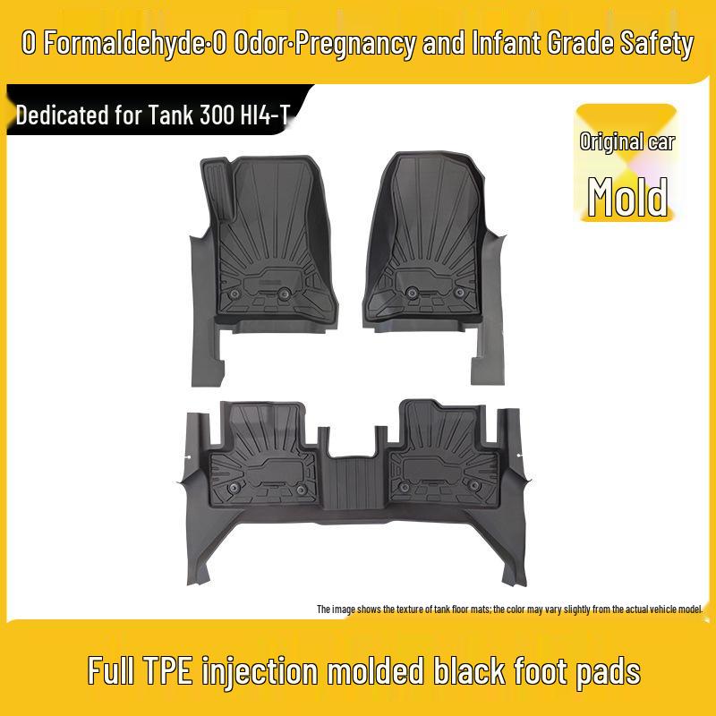Shengmao TPE Full-Coverage Floor Mats for Tank 300HI4-T - High-Edge Injection Molded.