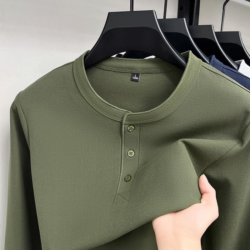 

Men s Outdoor Breathable Long Sleeve Henley Shirt 3XL (160-180 lbs) армия зеленый