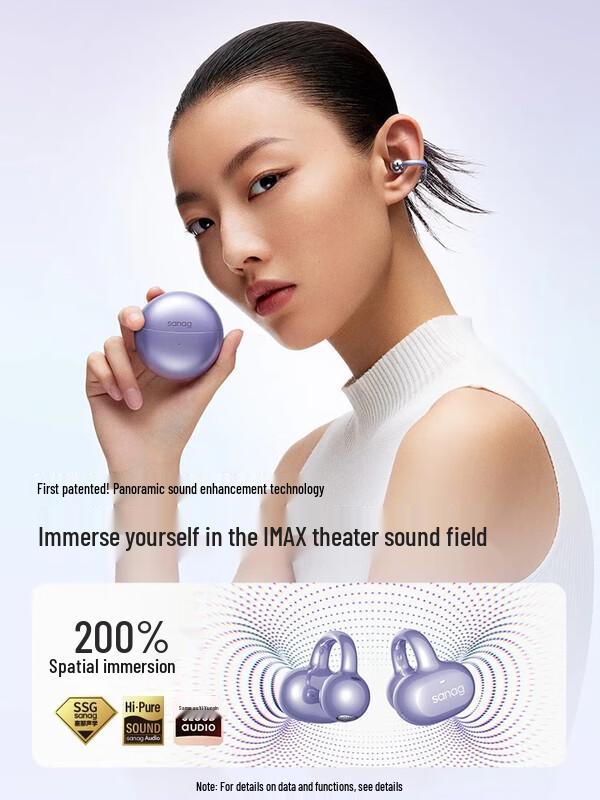 SANAG S6SPro Open-Ear Clip Wireless Bluetooth Sports Headphones