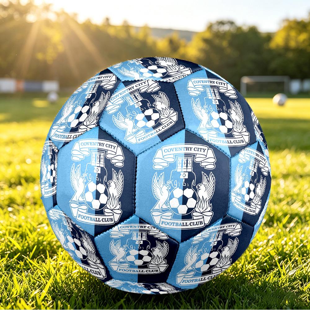 Coventry City FootballPrinted Size 5 Soccer Btball, Anti Slip Adult Match Football Souvenir for Football Fans