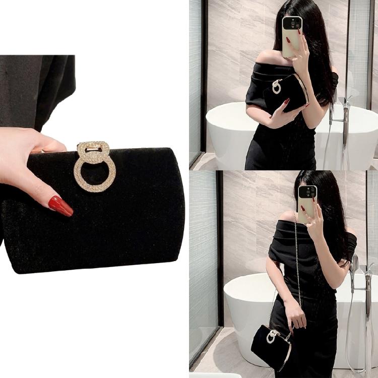Elegant Evening Bag Velvet Handbag Shoulder Bags Wedding Purse for Party Prom
