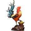 Golden Rooster Annunciation Decor Fu Chicken Rooster Statue Resin Ornaments for Crafts Living Room Desktop Office Gifts Rooster