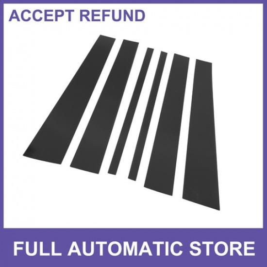 Door Pillar Window Trim Sticker SIX  for Ford Expedition 97-16 Black