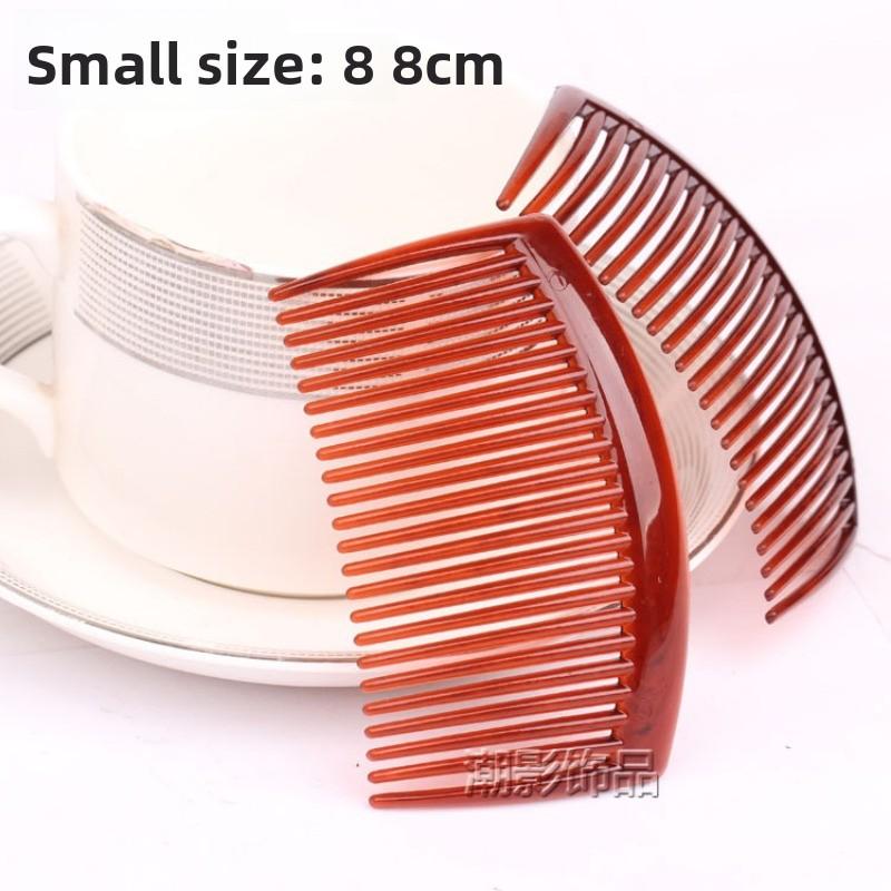 Czarny wsuwany grzebień 23-zębowy akcesorium do włosów ręcznie robiony grzebień do grzywki akcesorium