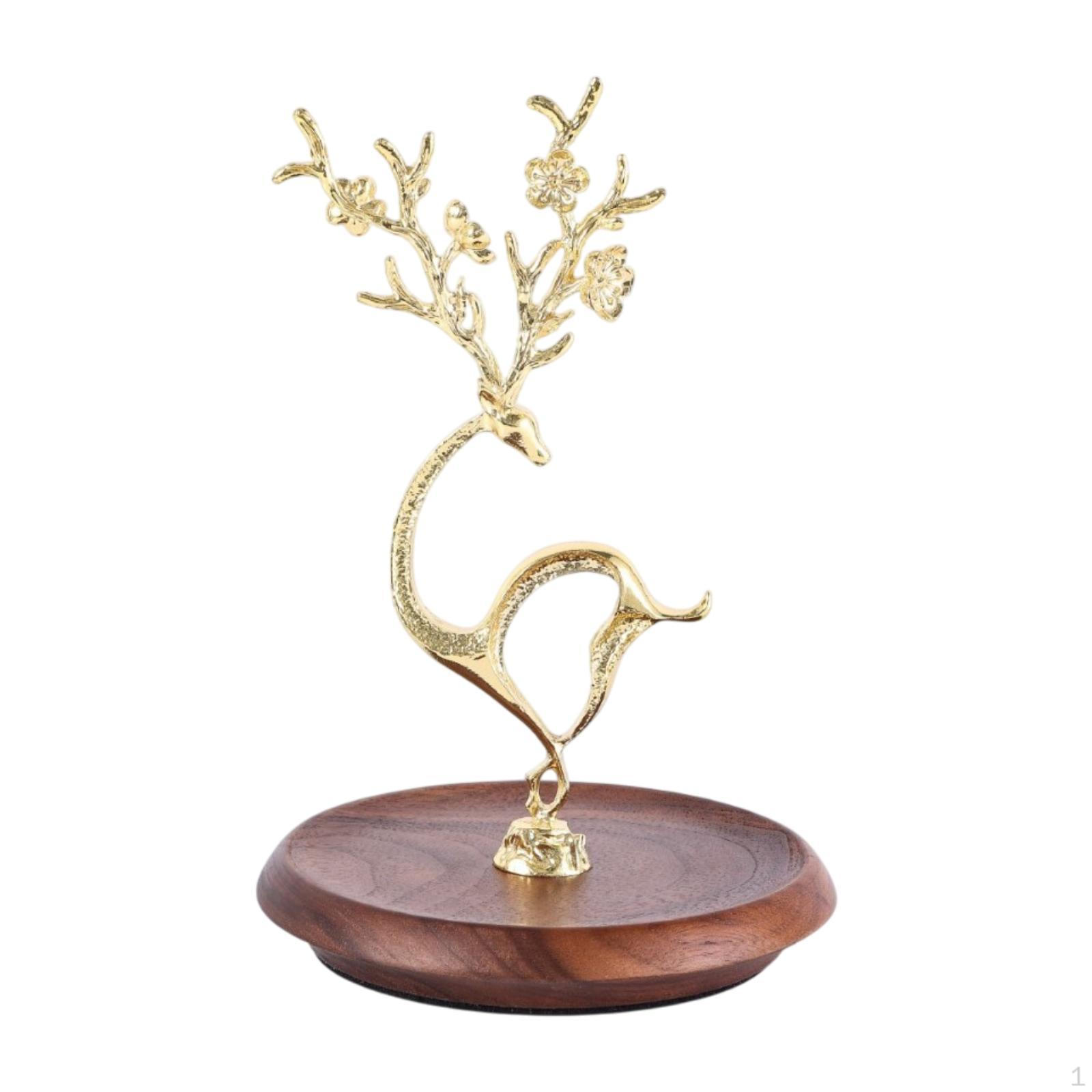 

Earring Hanger Organizer Jewelry Tree Modern Style Gift for Women Tabletop Rack золотой