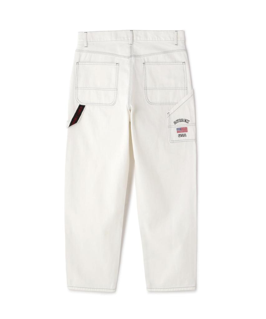 AVIREX VARSITY PAINTER PANTS Men's M 030 white 783-4911002