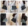 Retro gewaschene alte Denim Achseltasche Damen Umhängetasche