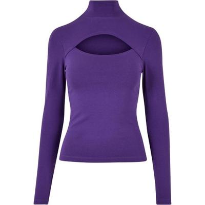 Urban Classics Damen/Damen Cut-Out Rollkragen Langarmshirt