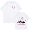 Rauw Alejandro T Shirt Cartoon Print Kawaii Short Sleeve Tee Shirt Unisex Unisex Clothes Casual Oneck Tshirt