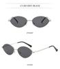Trendy Euro-American Metal Frame Small Sunglasses for Women: Retro Street Style with High-End Appeal