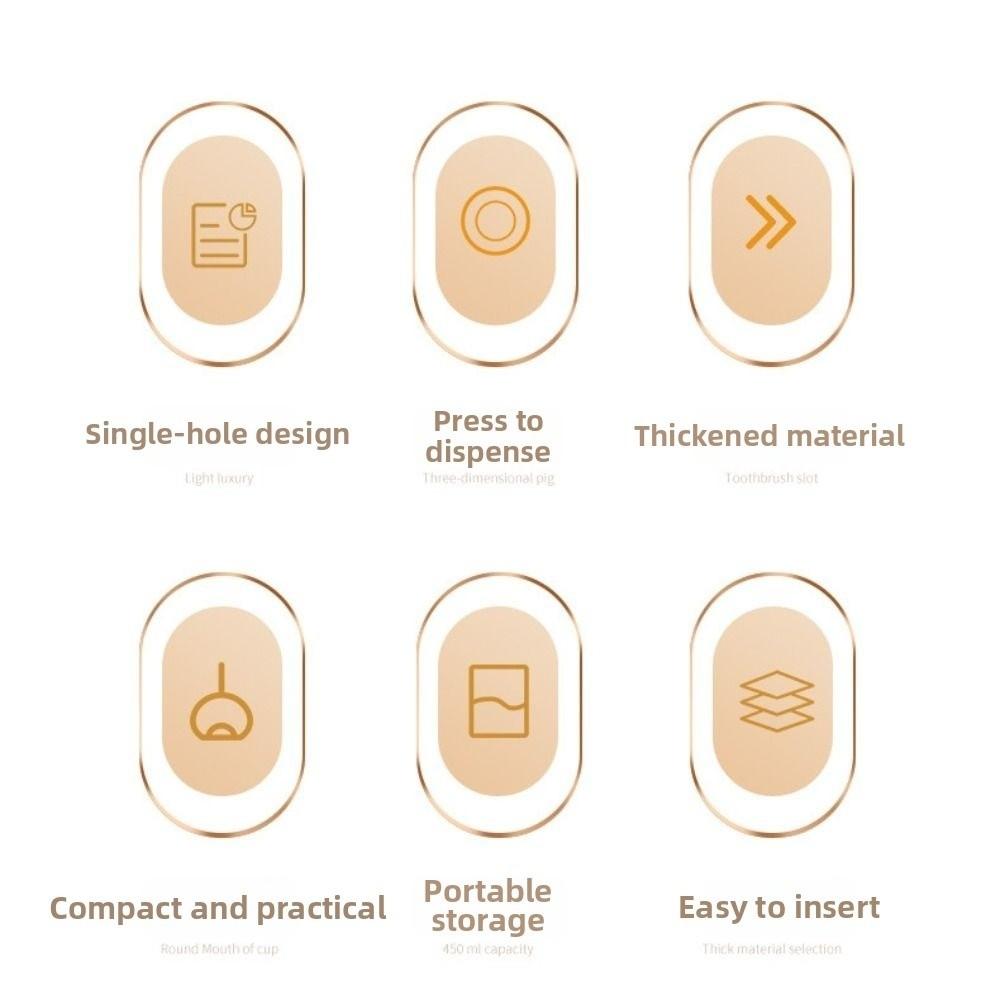 Automatic Toothpick Storage Box Push Type Plastic Toothpick Holder  Dining Table