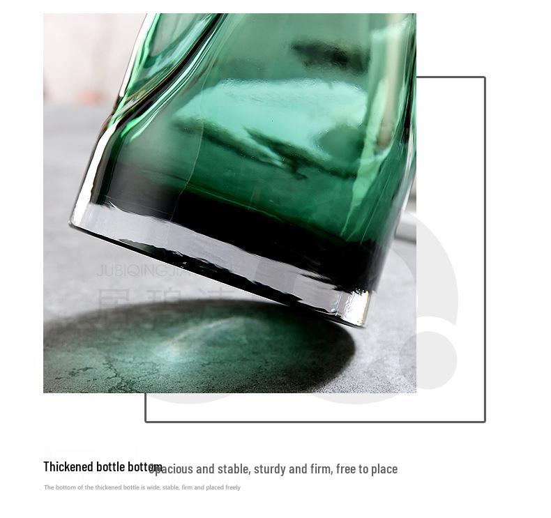 Nordic Clear Glass Vase for Lucky Bamboo - Stylish Living Room Decor & Floral Arrangements