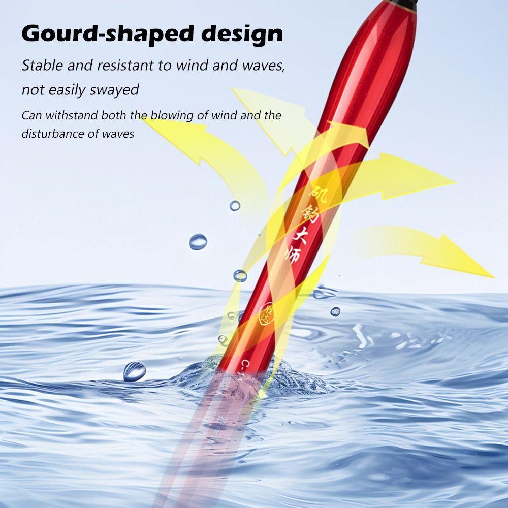 Indicator Electronic Fishing Float Long Tail Slip Drift Tube Light Float 4 Light Buoy Strike Bobbers Buoy Night Fishing