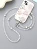 New Minimalist And Versatile Colored Crystal Bead Phone Crossbody Chain Hanging Rope Accessory With Transparent Card
